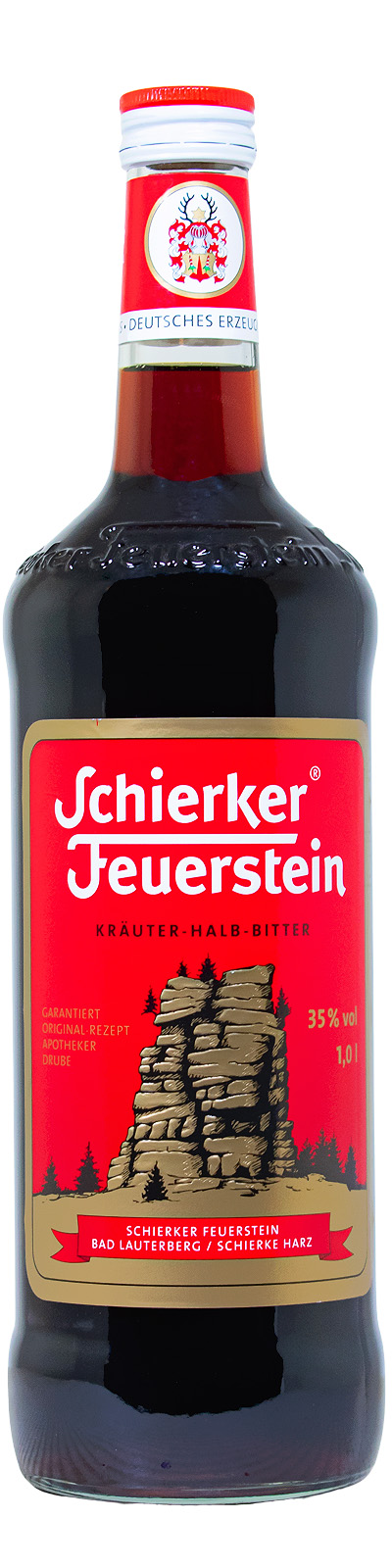 Schierker Feuerstein Kräuter-Halb-Bitter - 1 Liter 35% vol