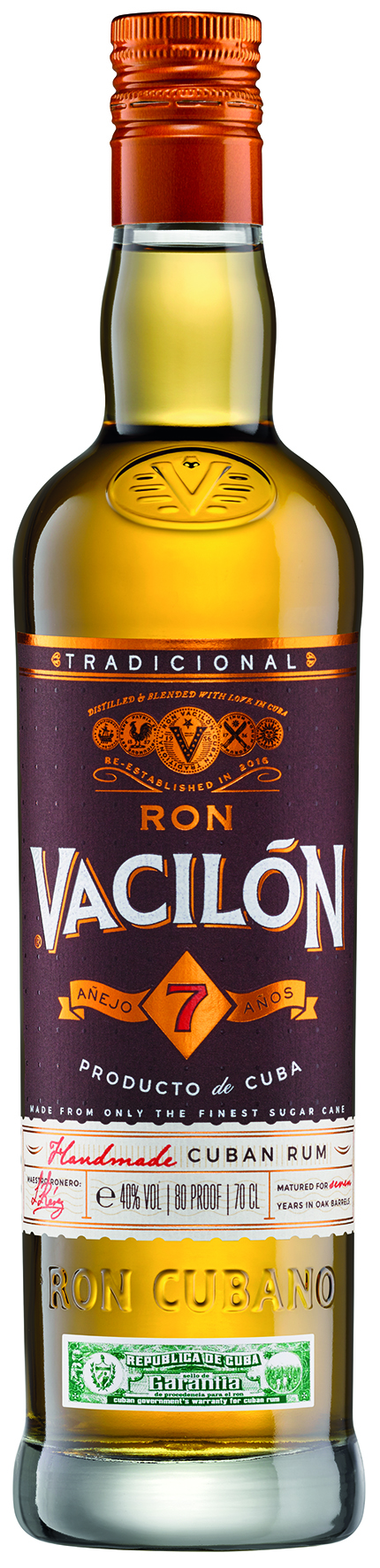Vacilon Anejo 7 Jahre Rum - 0,7L 40% vol