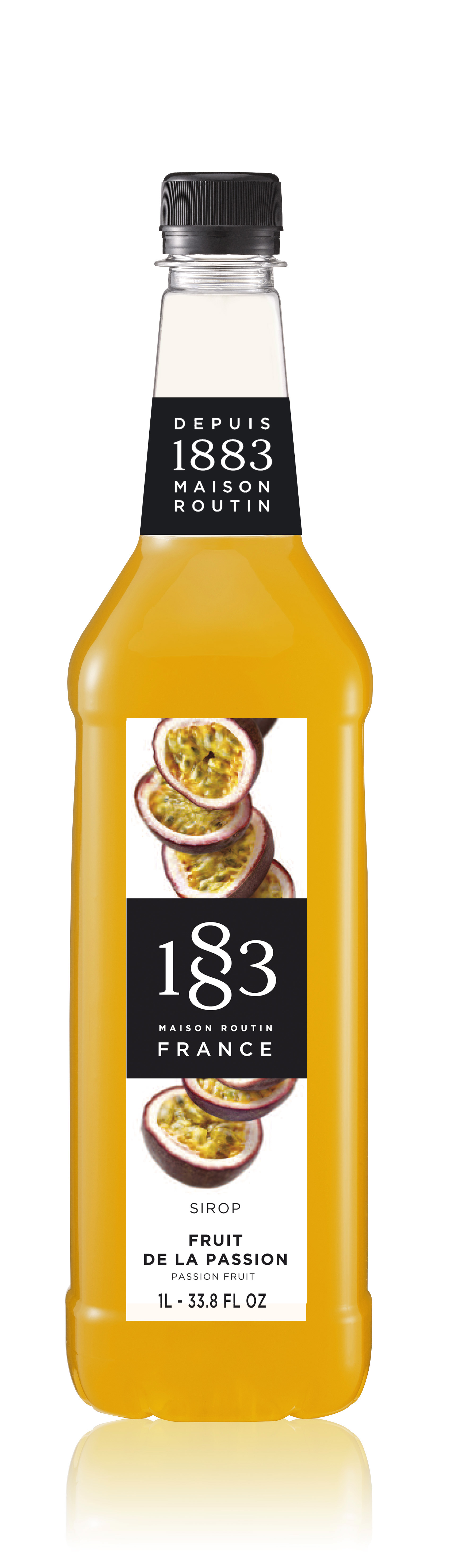 Maison Routin 1883 Maracuja Passionsfrucht Sirup PET-Flasche - 1 Liter