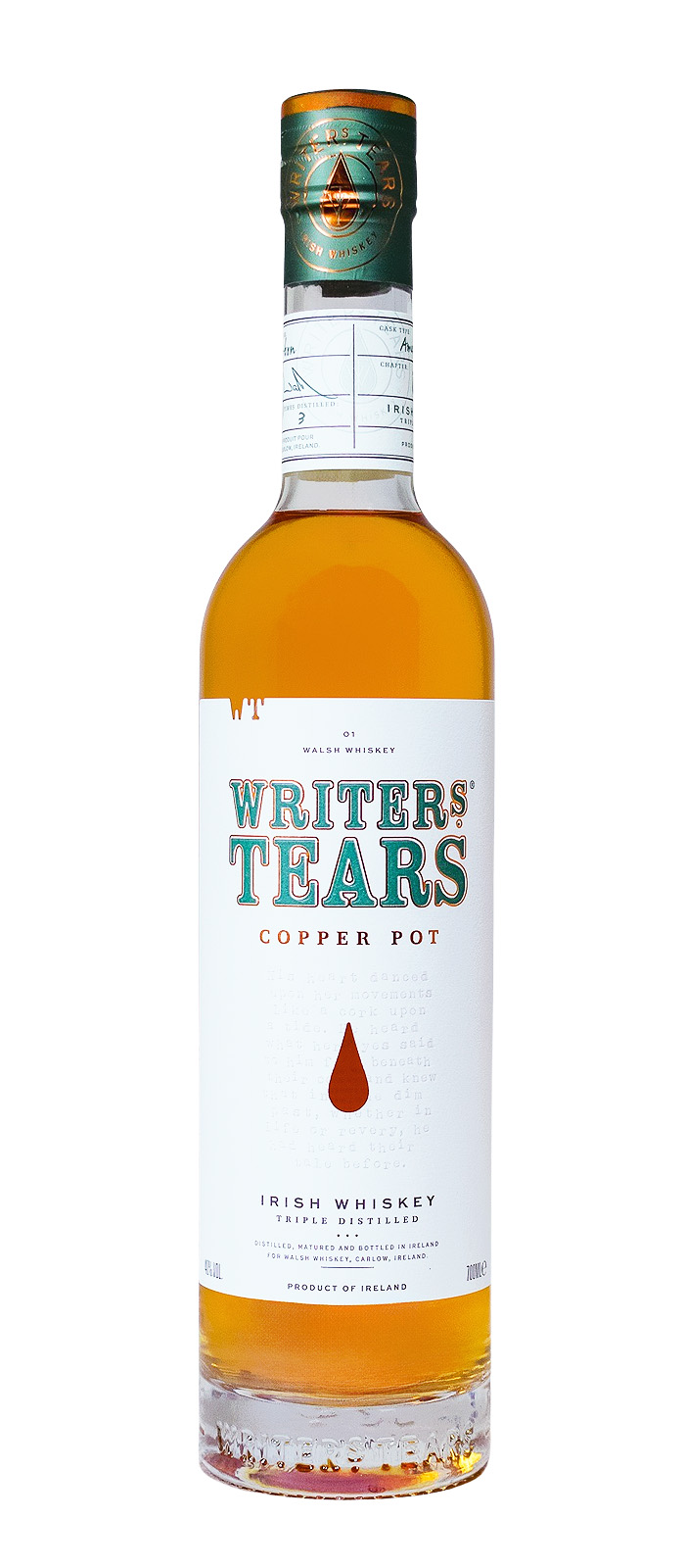 Writers Tears Irish Whiskey - 0,7L 40% vol