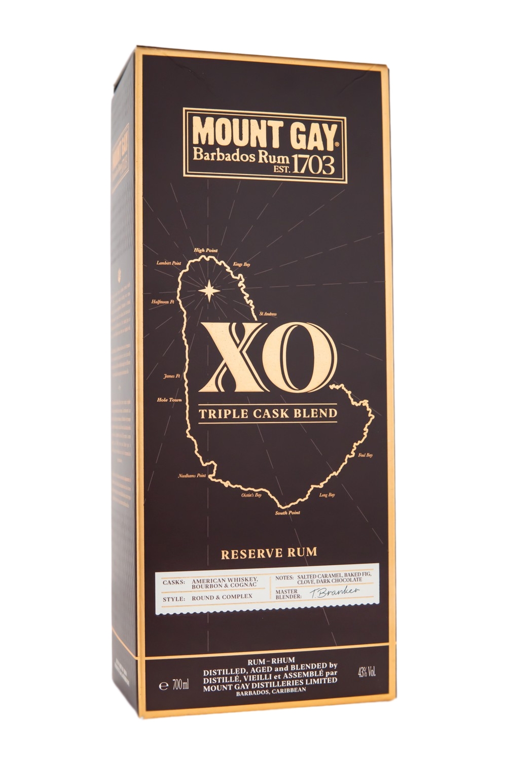 Mount Gay XO Rum - 0,7L 43% vol