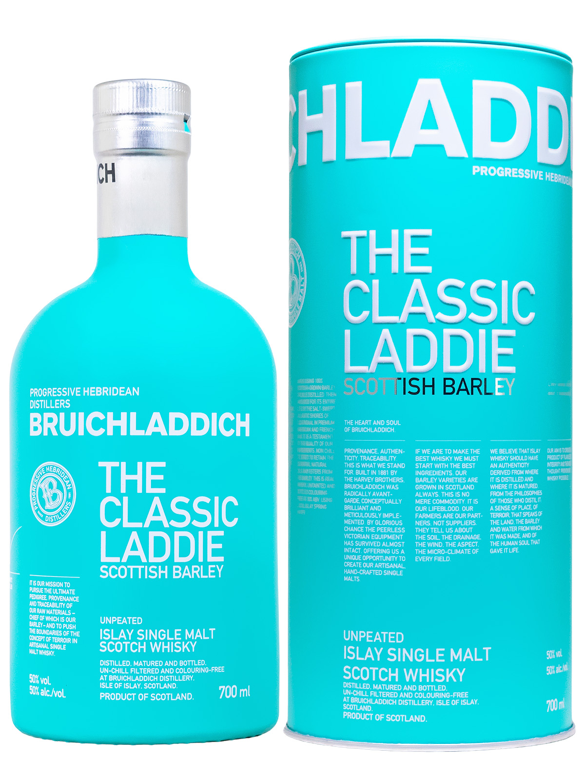 Bruichladdich Scottish Barley The Classic Laddie Unpeated Islay Single Malt Scotch Whisky - 0,7L 50%