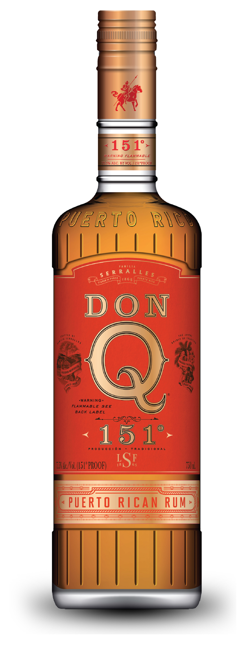Don Q 151 Overproof Rum - 0,7L 75,5% vol