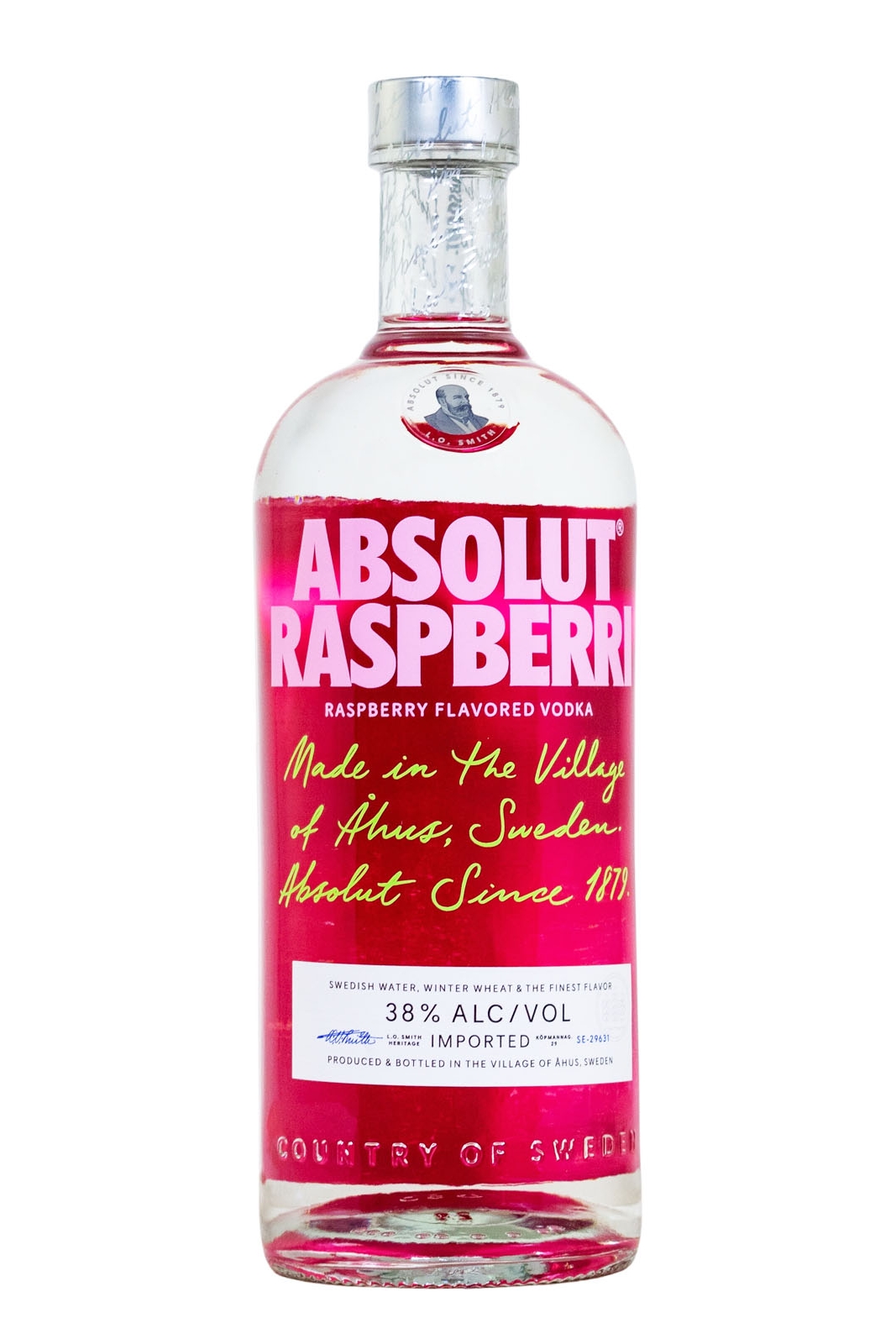 Absolut Raspberry Flavoured Vodka - 1 Liter 38% vol