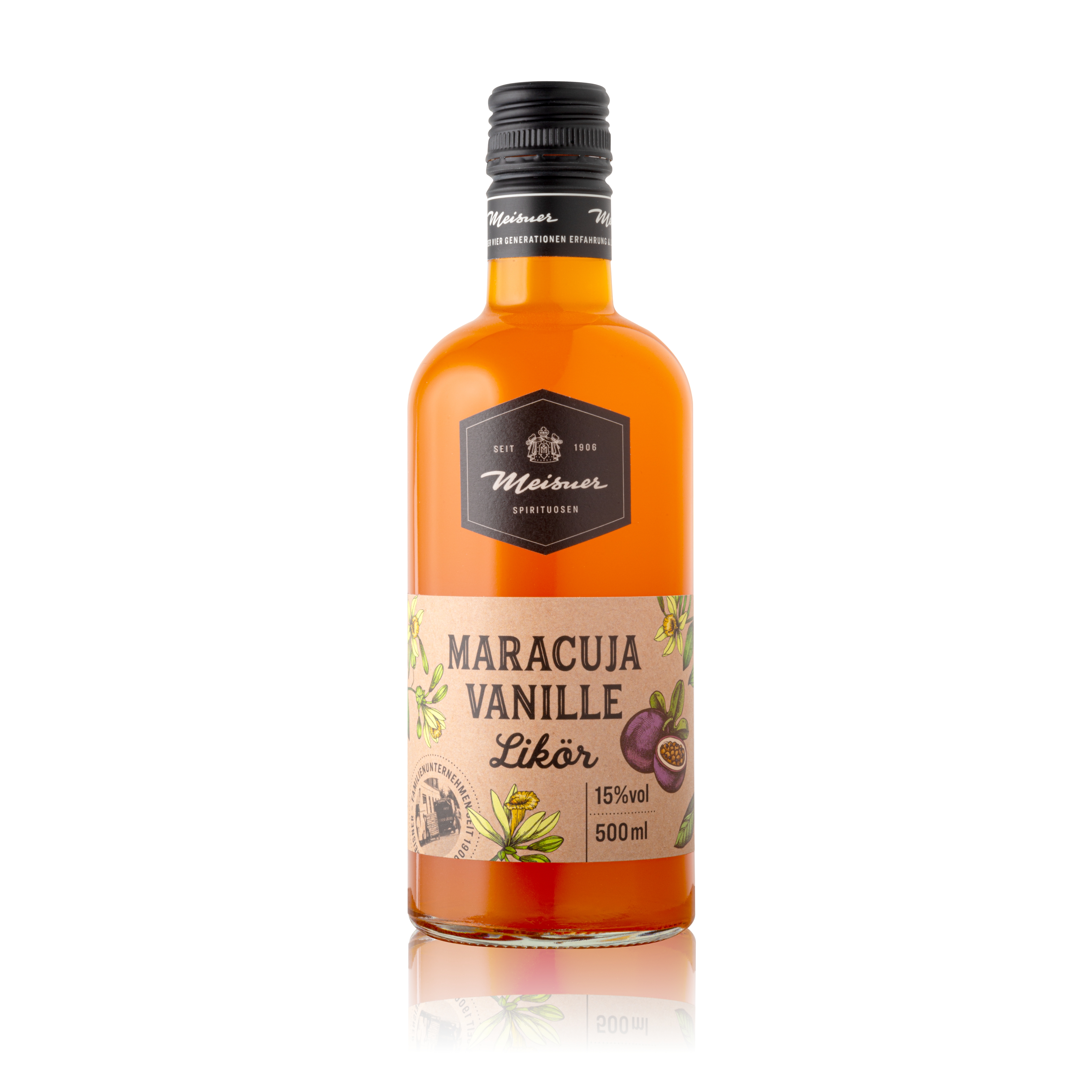 Meisner Maracuja Vanille Likör - 0,5L 15% vol