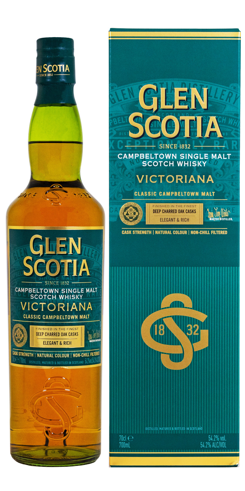 Glen Scotia Victoriana Deep Charred Oak Cask Single Malt Scotch Whisky - 0,7L 54,2% vol