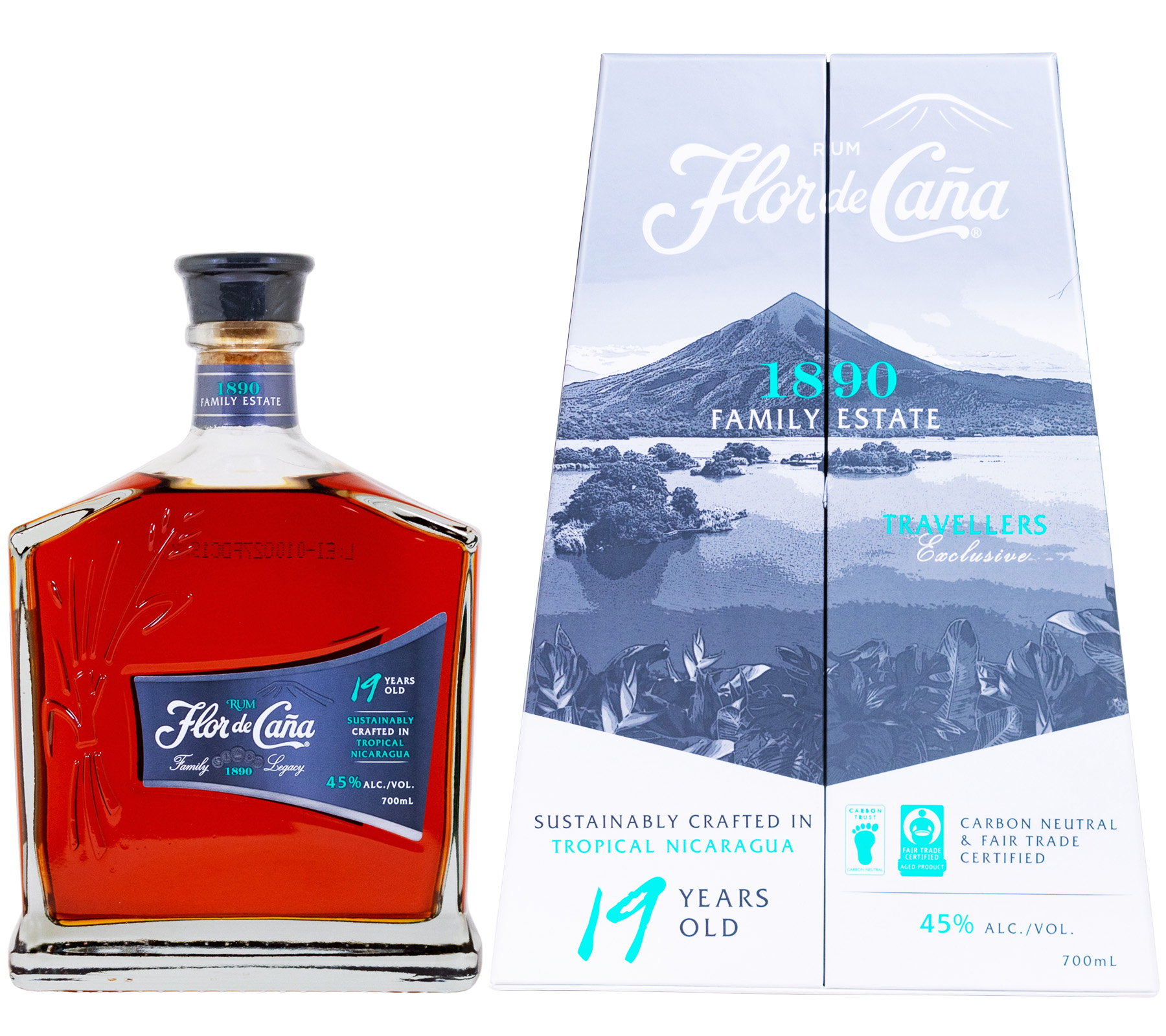 Flor de Cana 19 Jahre Rum - 0,7L 45% vol