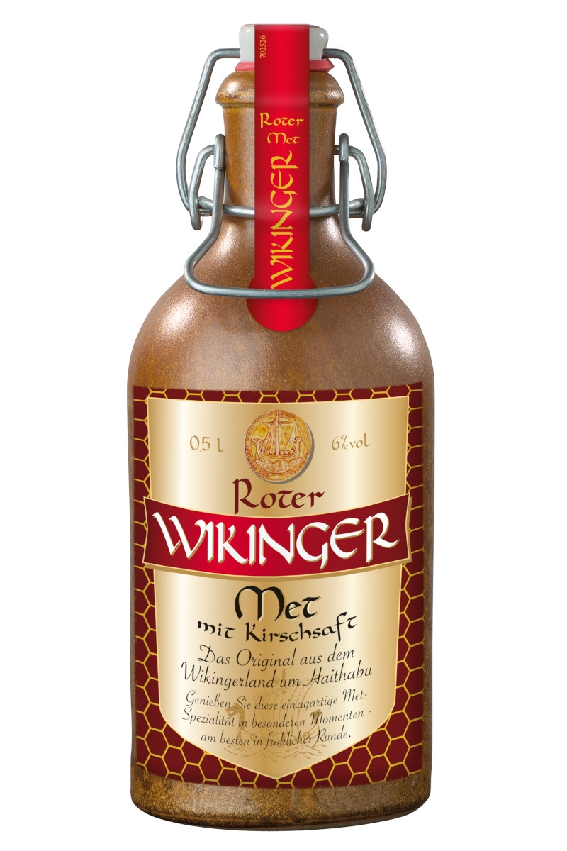 Roter Wikinger Met im Tonkrug - 0,5L 6% vol