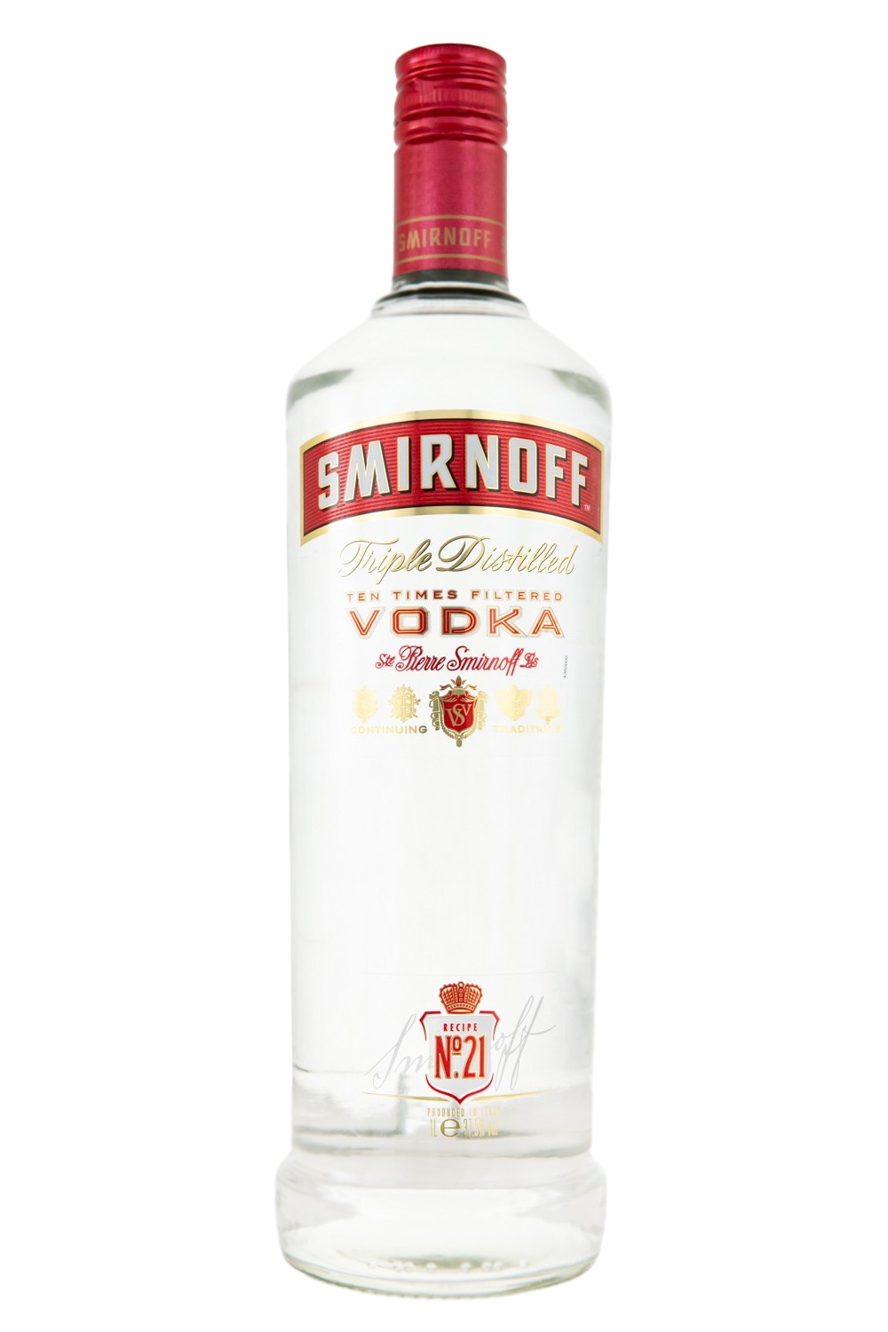 Smirnoff Vodka Red Label - 1 Liter 37,5% vol