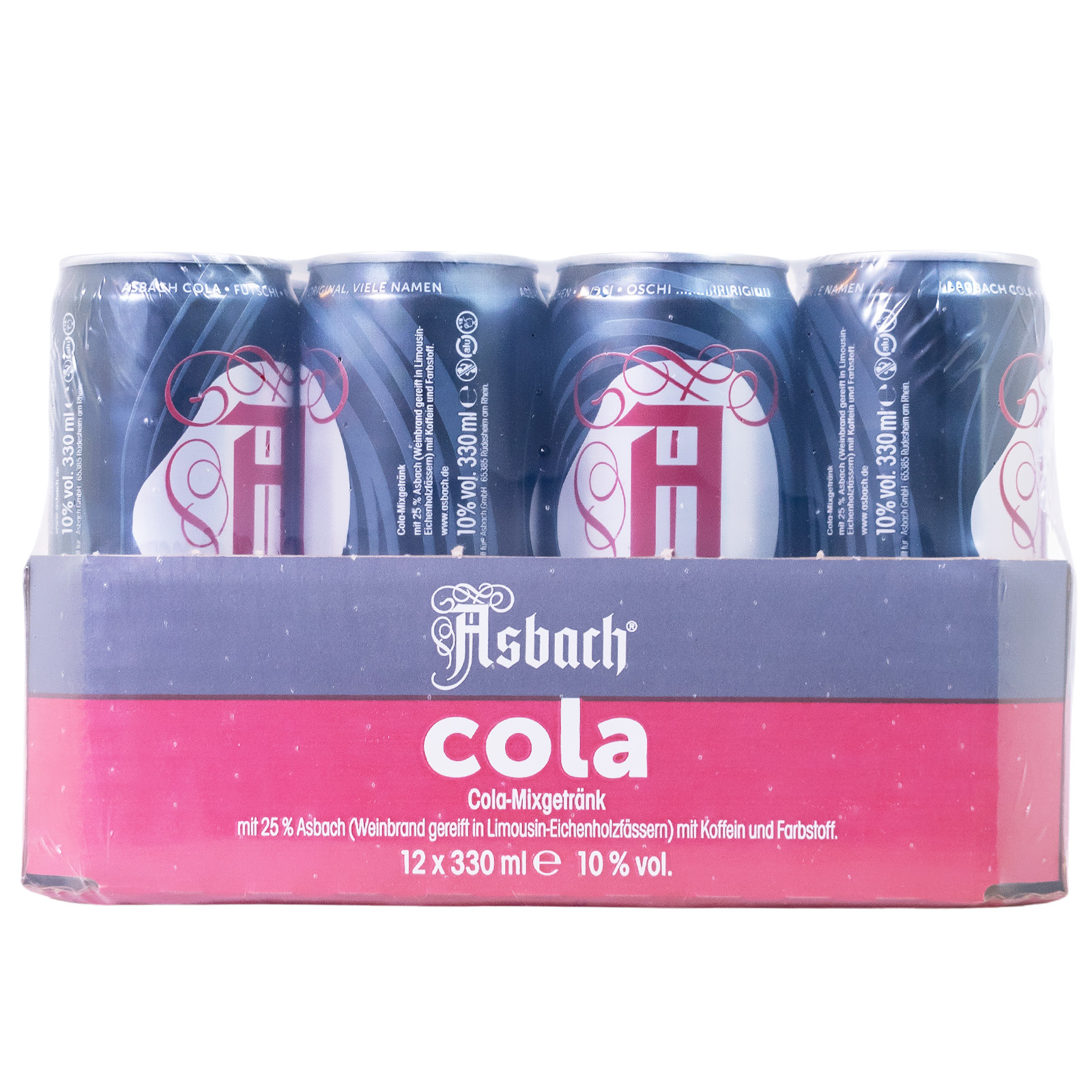 Paket [12 x 0,33L] Asbach Cola Dose - 3,96L 10% vol