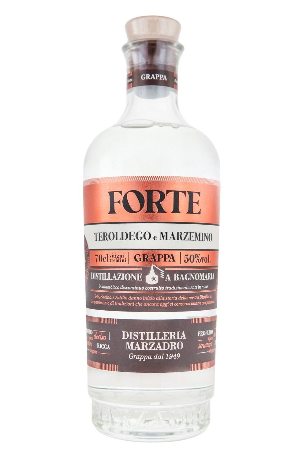 Marzadro Grappa Forte - 0,7L 50% vol