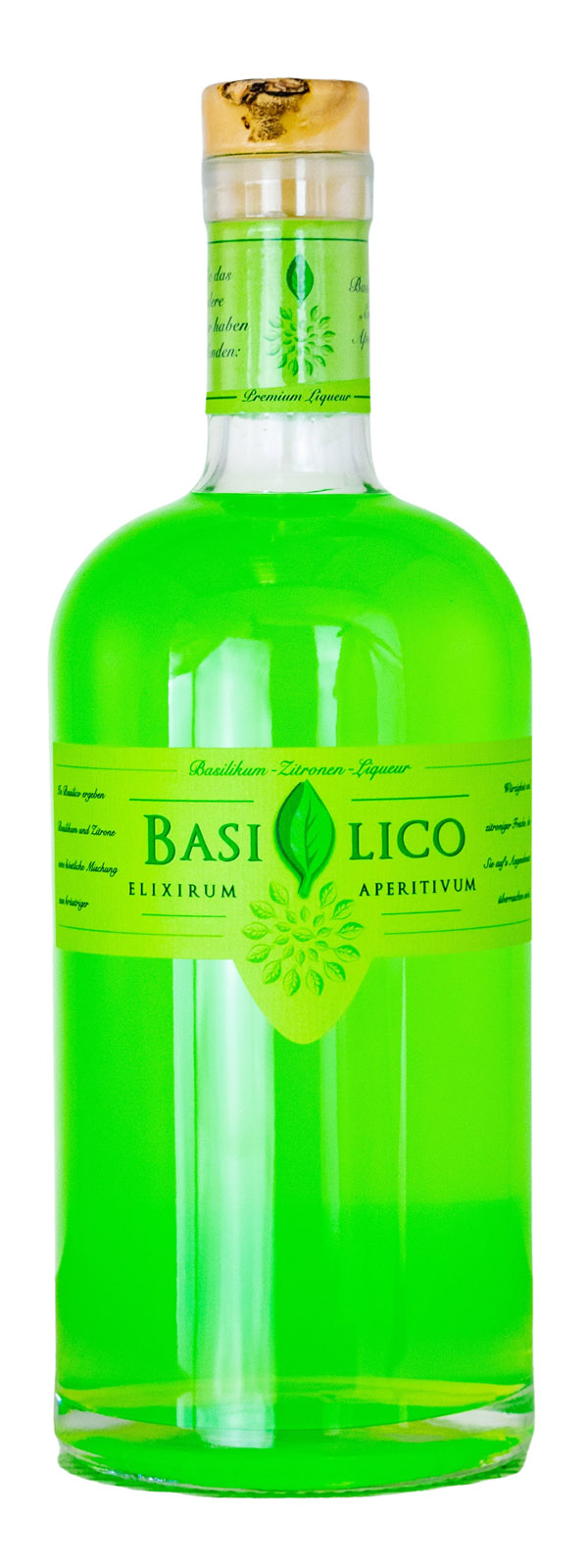 Basilico Basilikum-Zitrone-Likör - 1 Liter 20% vol