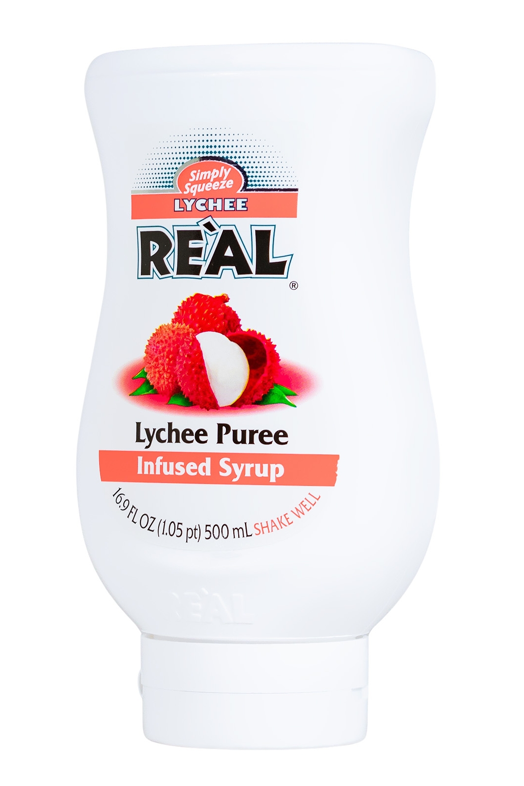 Real Lychee Sirup mit Litschipüree - 0,5L