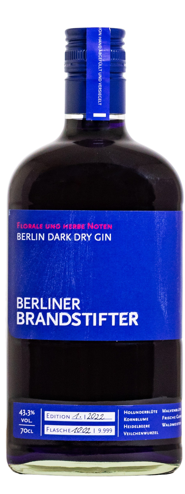 Berliner Brandstifter Berlin Dark Dry Gin Sonderedition - 0,7L 43,3% vol