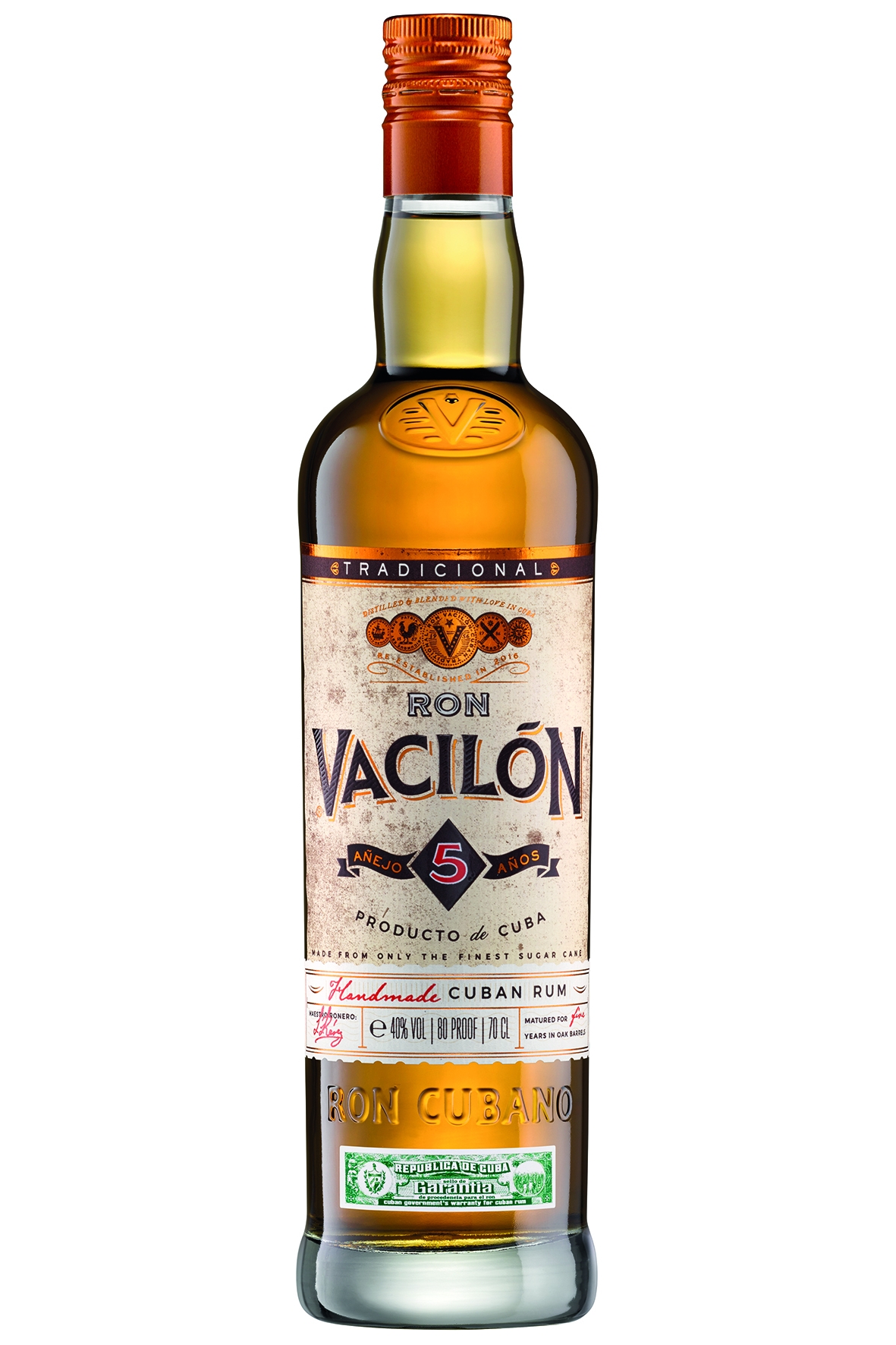 Vacilon Anejo 5 Jahre Rum - 0,7L 40% vol