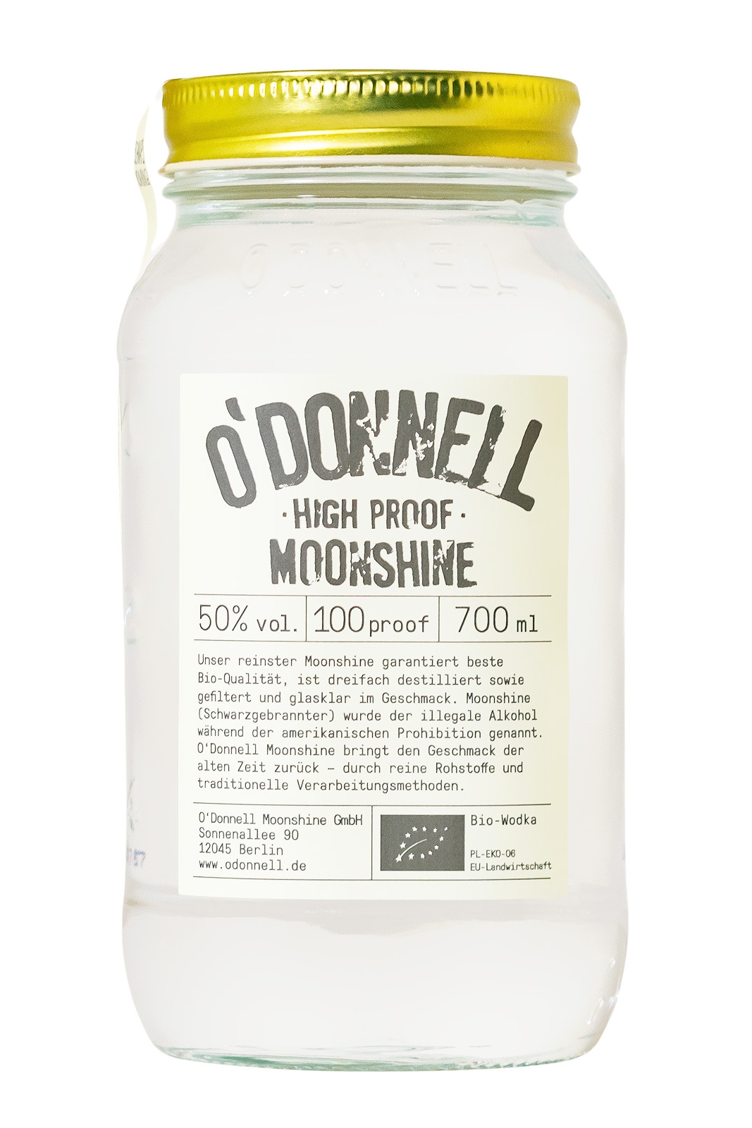 O'Donnell Moonshine High Proof - 0,7L 50% vol