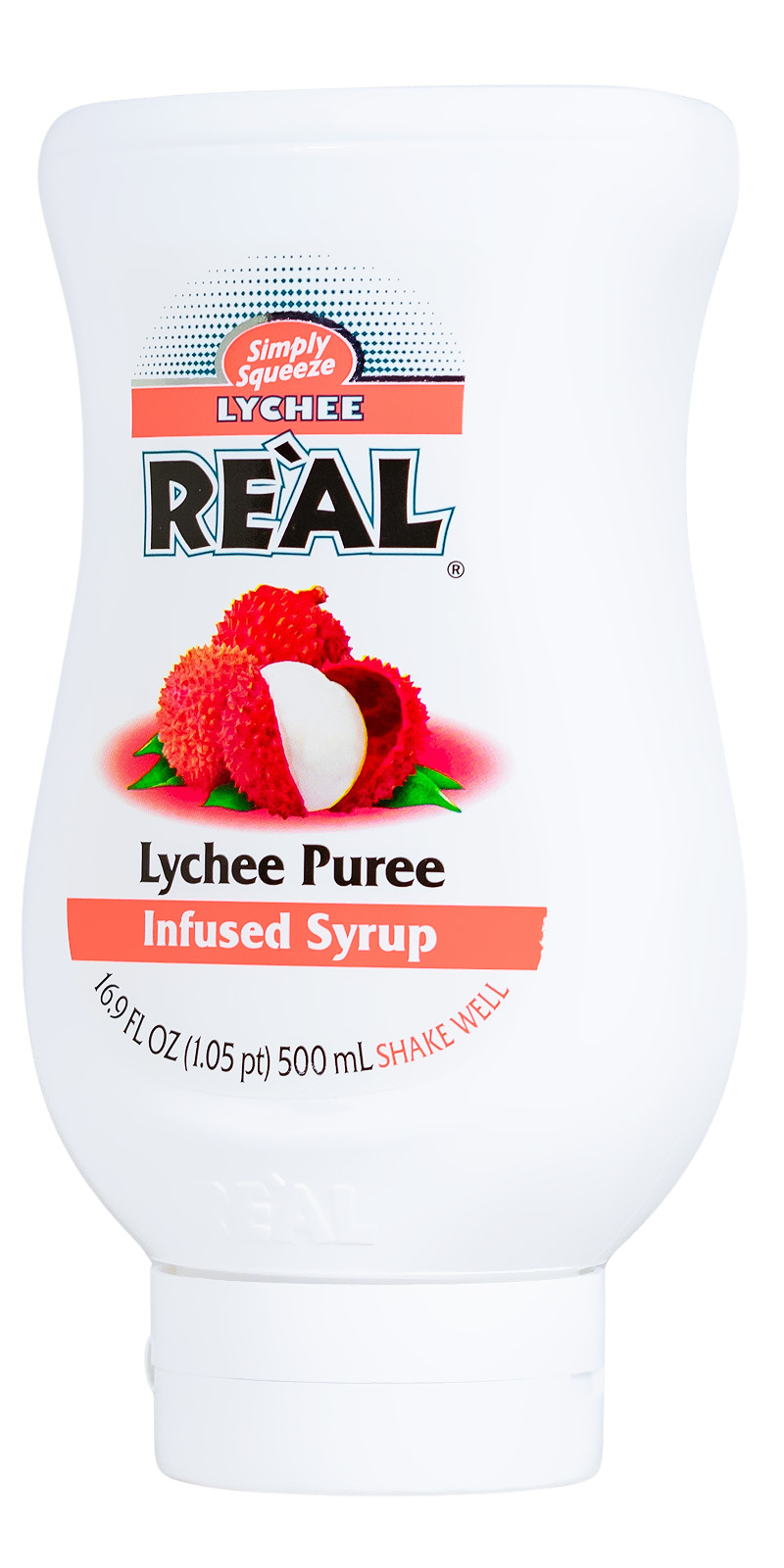 Real Lychee Sirup mit Litschipüree - 0,5L