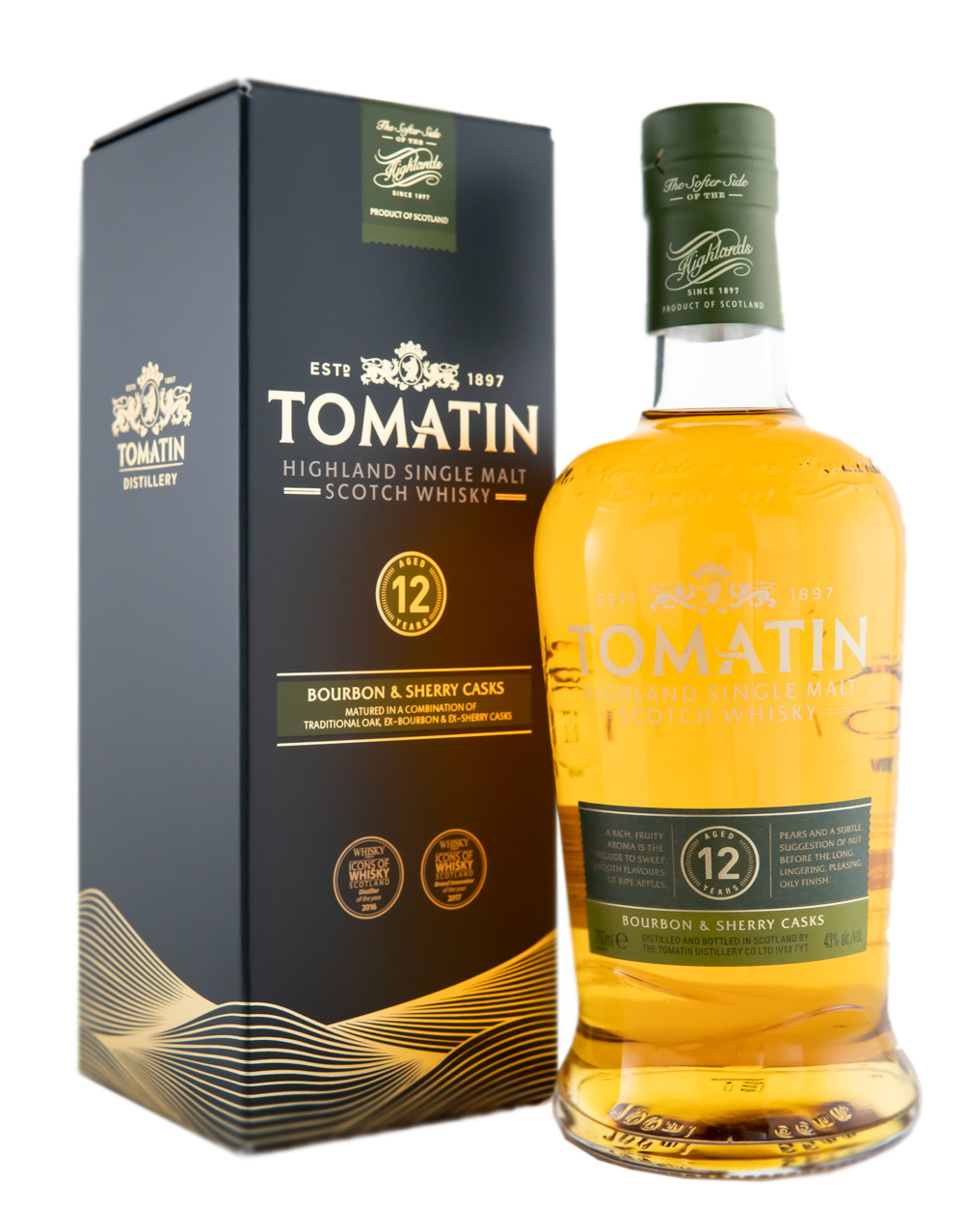 Tomatin 12 Jahre Highland Single Malt Scotch Whisky - 0,7L 43% vol