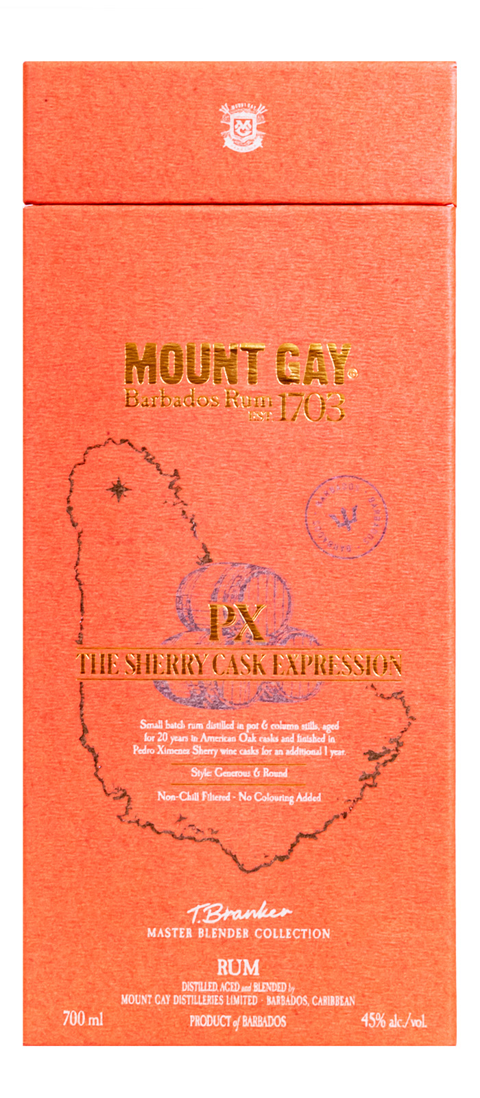 Mount Gay Sherry Cask Rum - 0,7L 45% vol