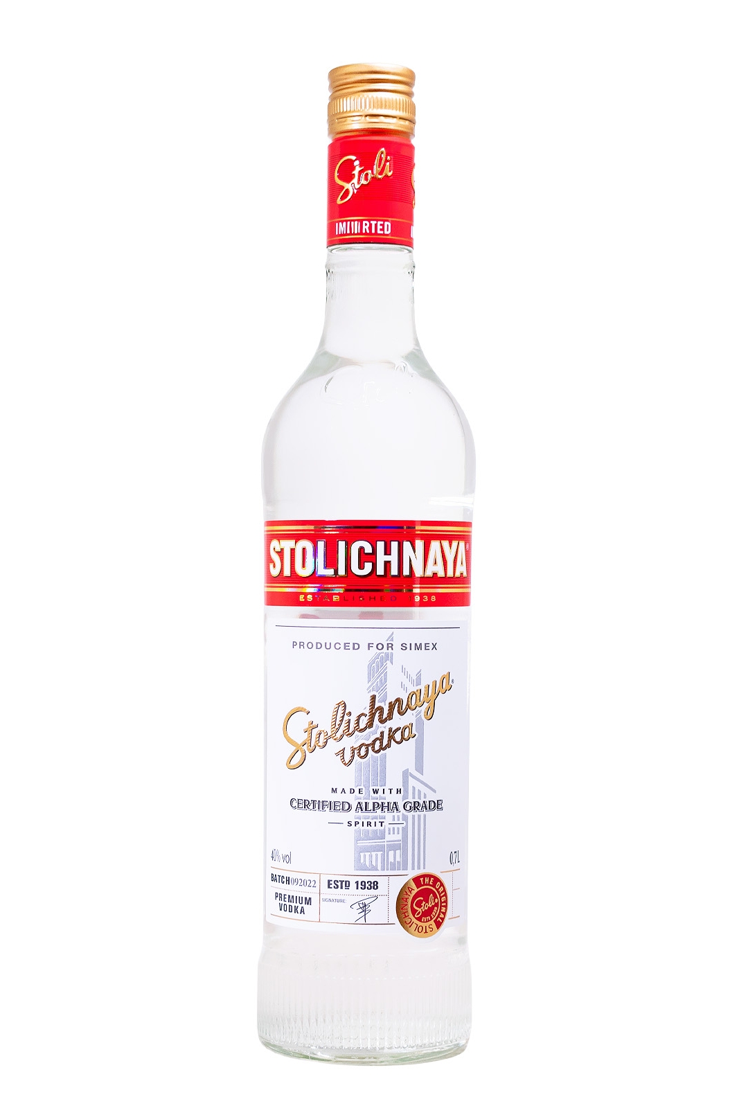 Stolichnaya Vodka - 0,7L 40% vol