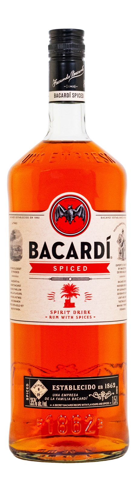 Bacardi Spiced Spirituose auf Rumbasis - 1,5L 35% vol