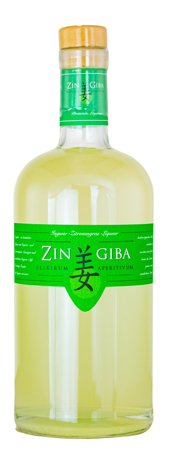 Zingiba Ingwer-Zitronengras-Likör - 1 Liter 20% vol
