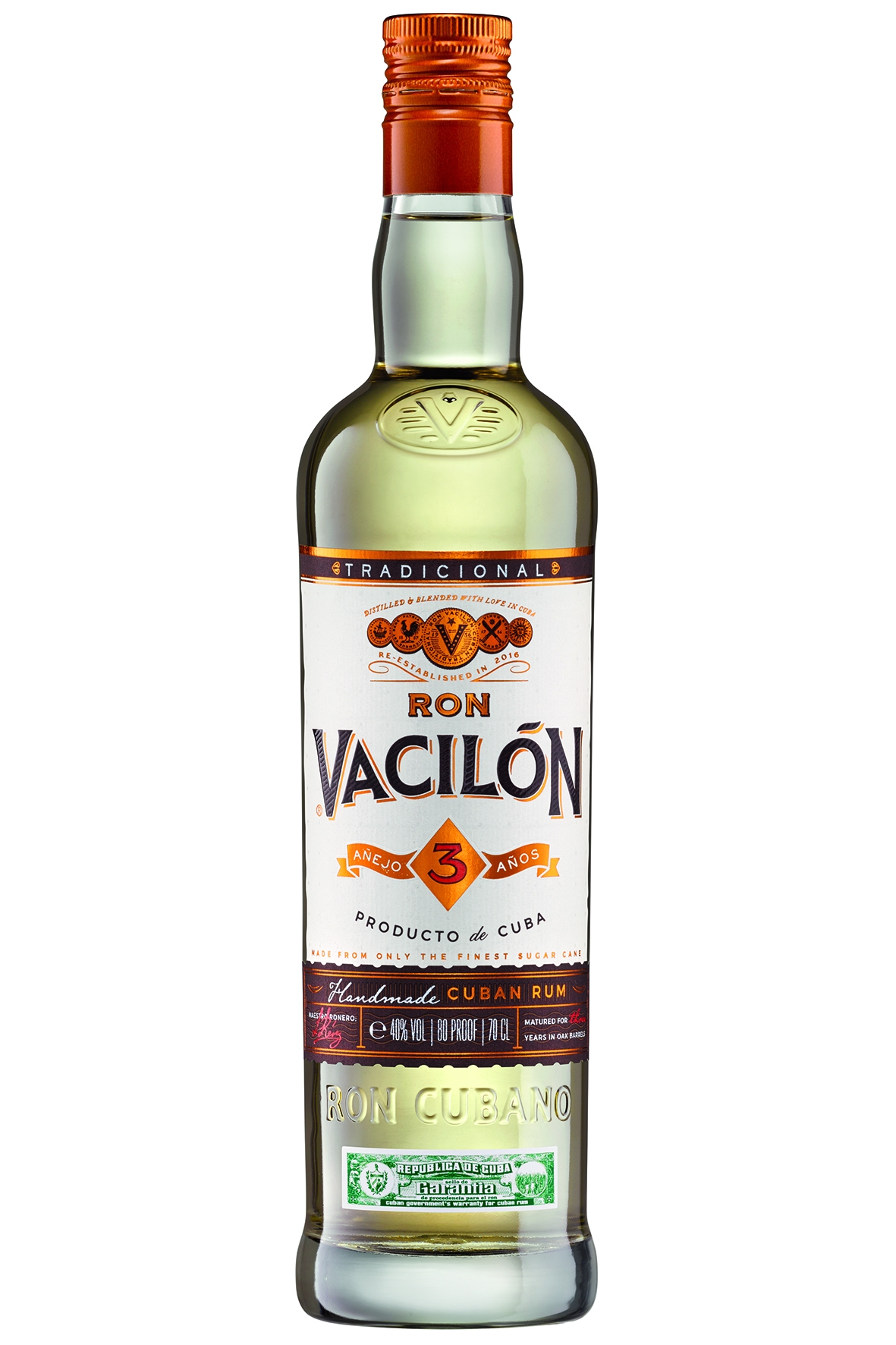 Vacilon Anejo 3 Jahre Rum - 0,7L 40% vol