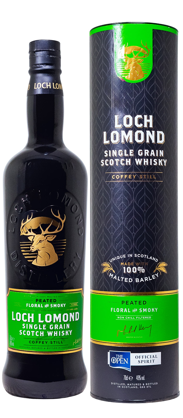 Loch Lomond Single Grain Peated - 0,7L 46% vol