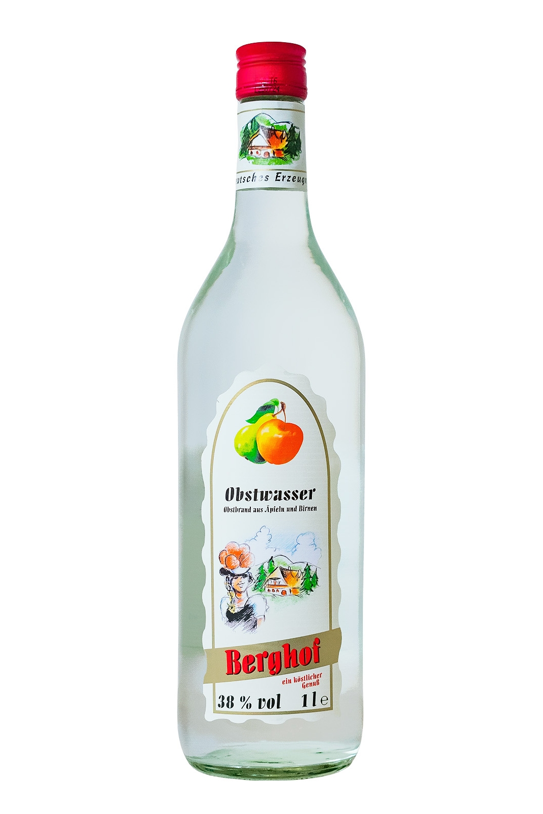 Berghof Obstwasser - 1 Liter 38% vol