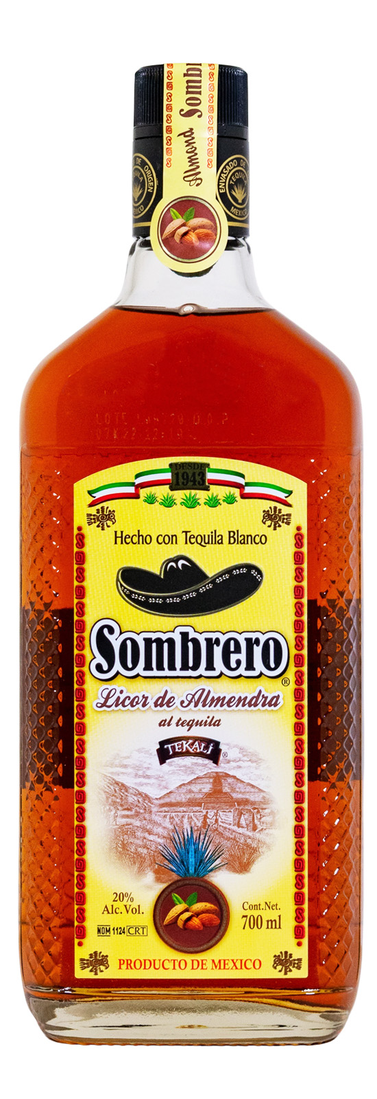 Sombrero Mandellikör - 0,7L 20% vol