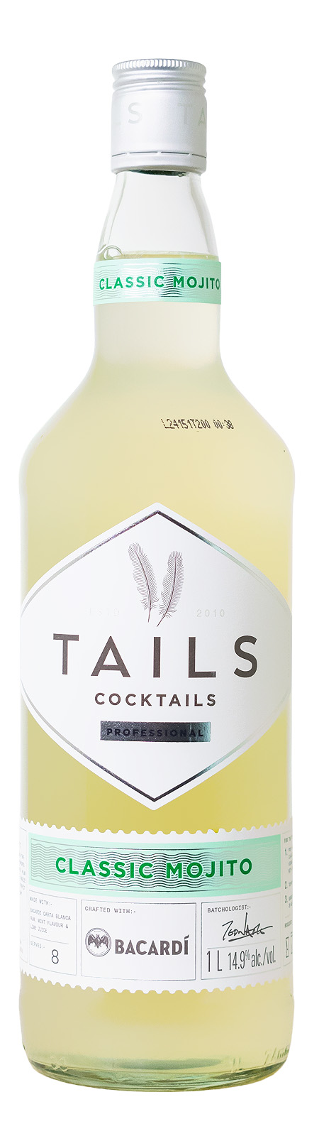 Tails Classic Mojito Cocktail - 1 Liter 14,9% vol