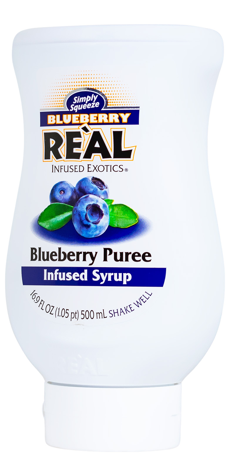 Real Blueberry Sirup mit Blaubeerpüree - 0,5L
