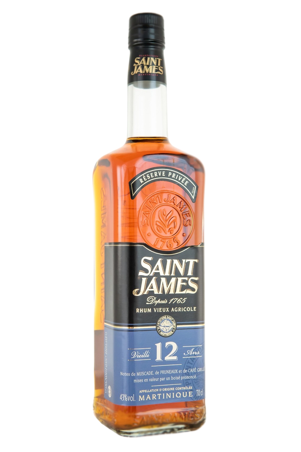 Saint James 12 Jahre Rum - 0,7L 43% vol