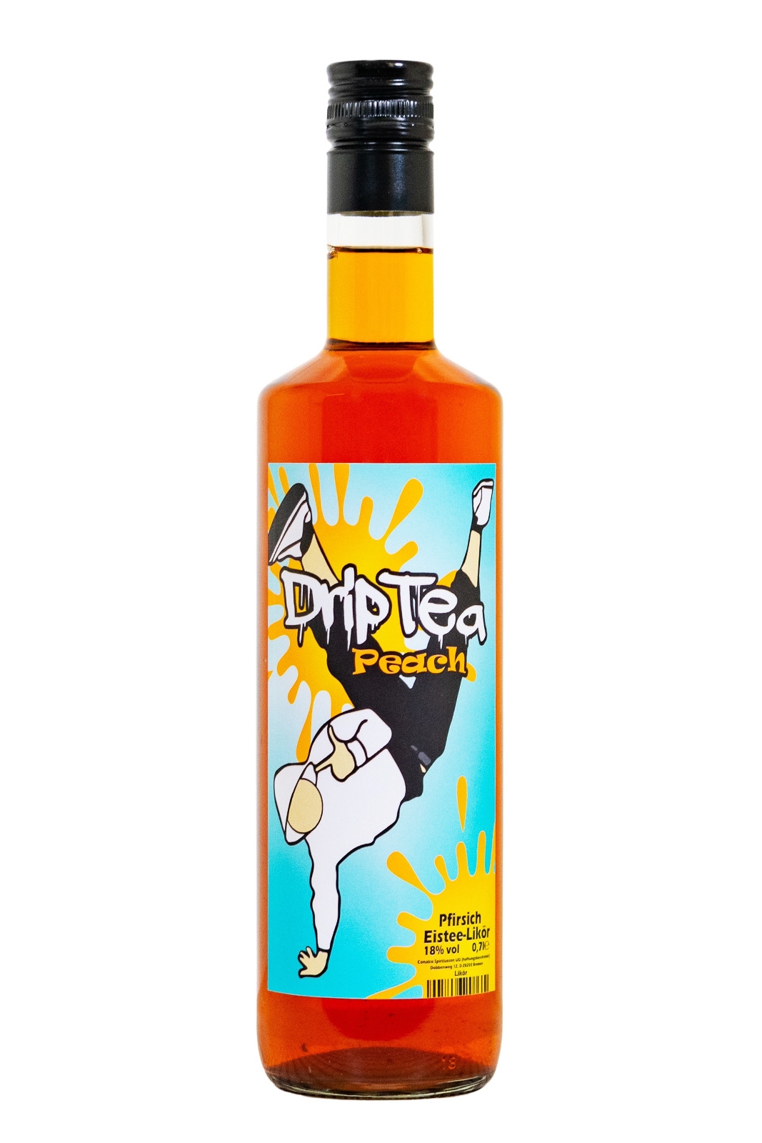 DripTea Peach Pfirsich Eistee-Likör - 0,7L 18% vol