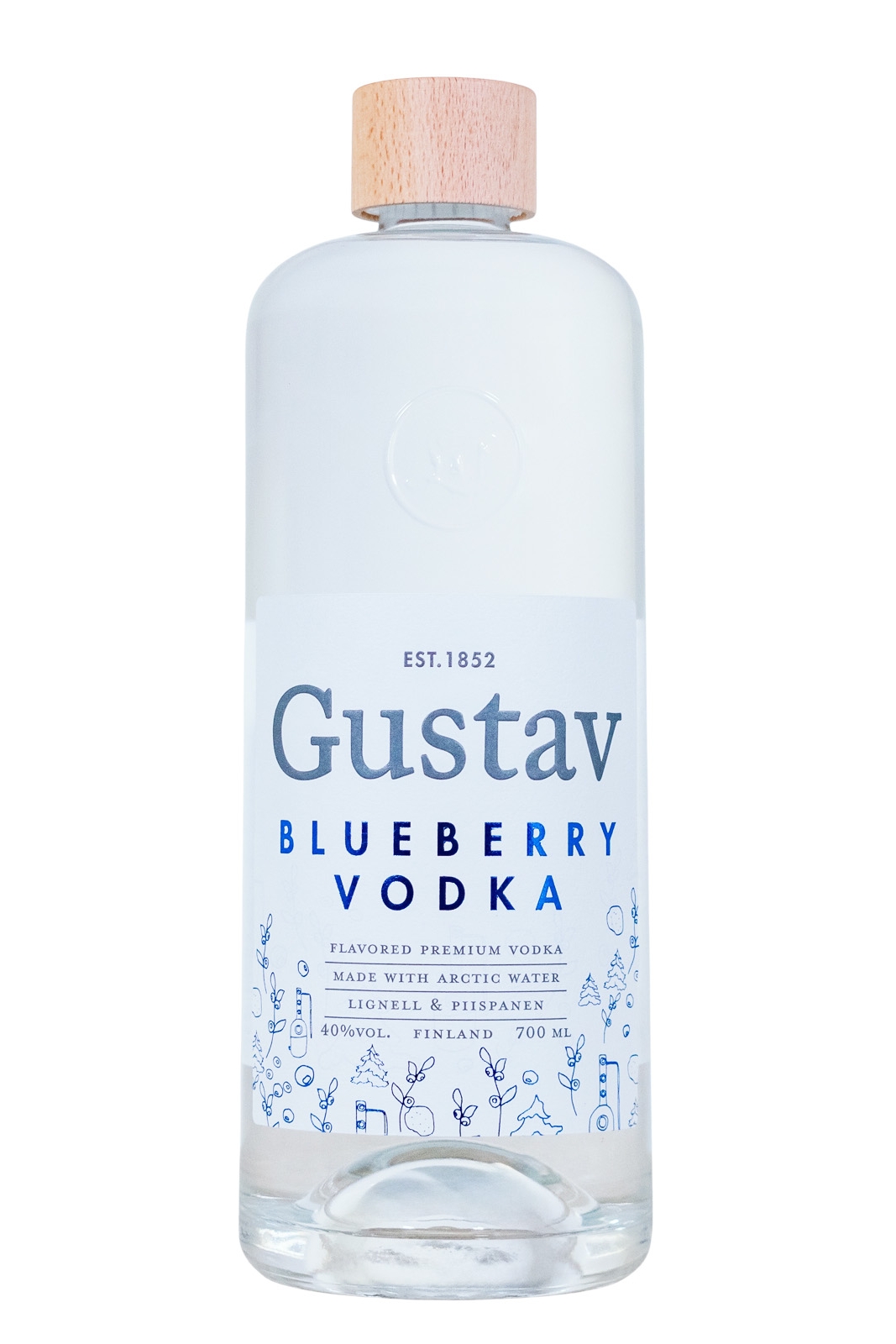 Gustav Blueberry Wodka - 0,7L 40% vol