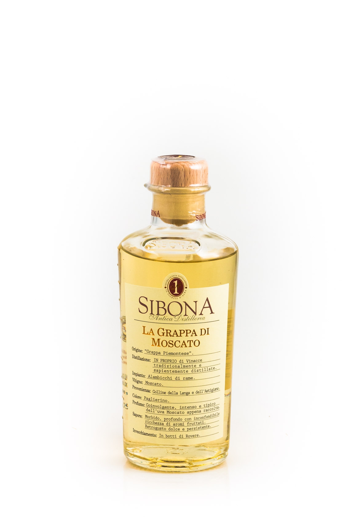 Sibona Grappa di Moscato - 0,5L 40% vol