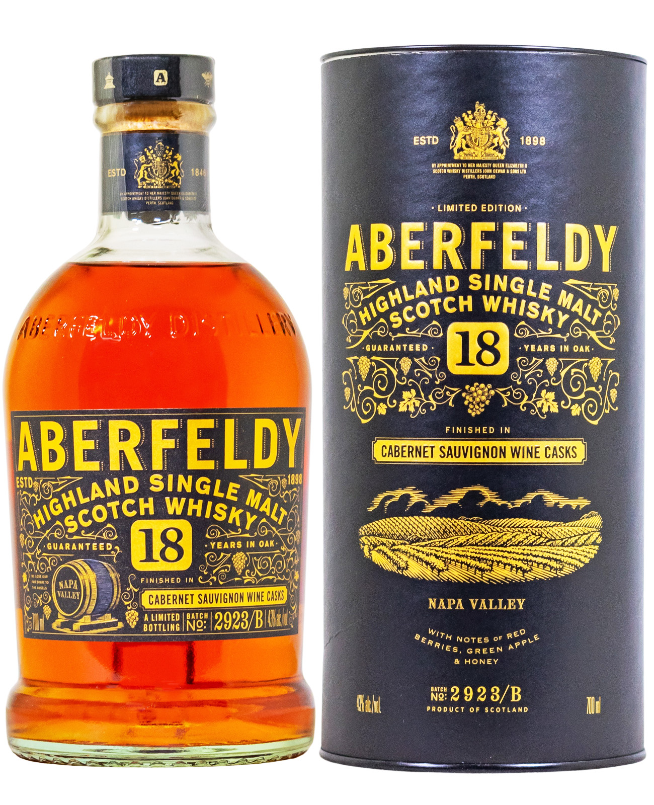 Aberfeldy 18 Jahre Scotch Whisky Nappa Valley Edition - 0,7L 43% vol