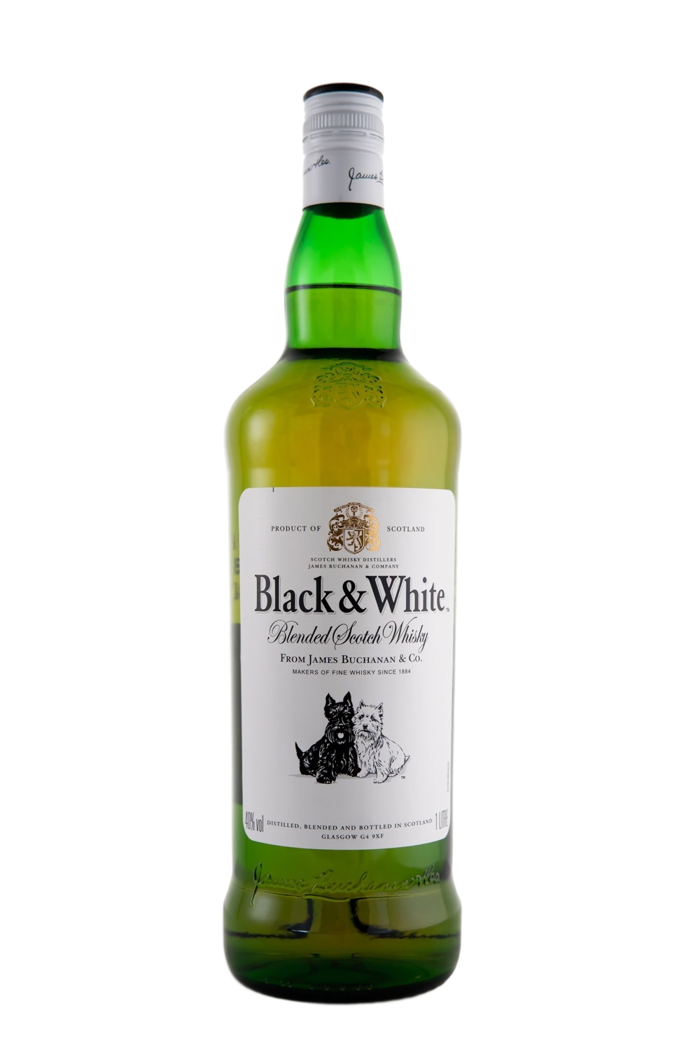 Black & White Blended Scotch Whisky - 1 Liter 40% vol