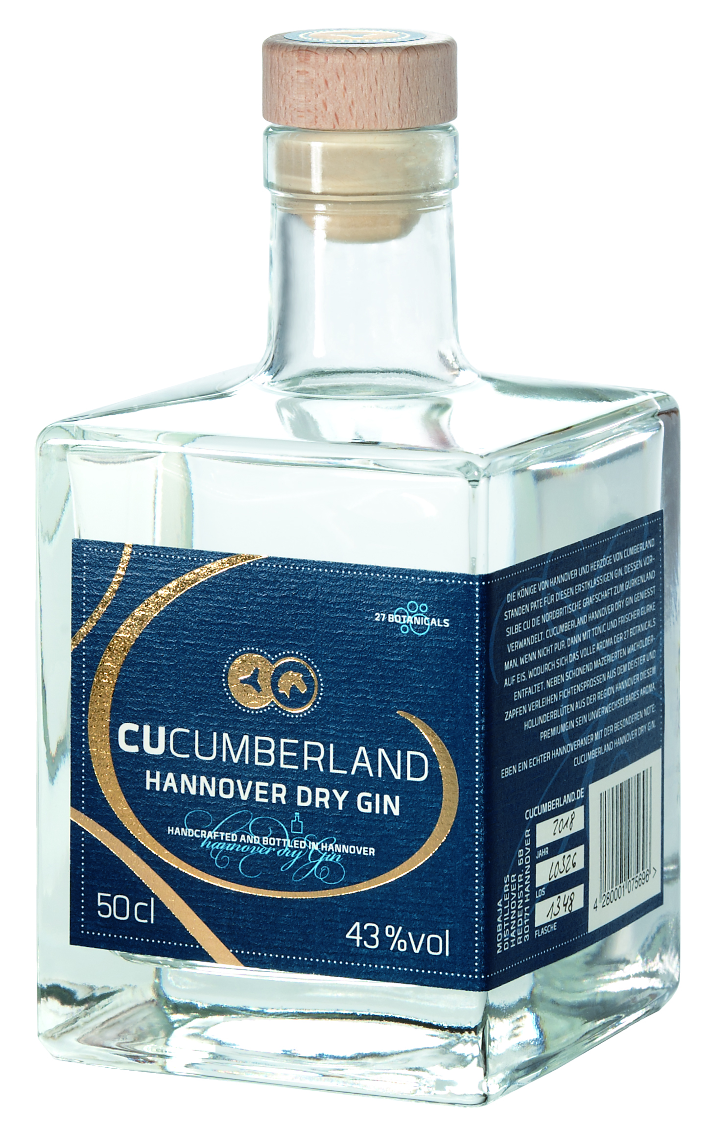 Cucumberland Hannover Dry Gin - 0,5L 43% vol