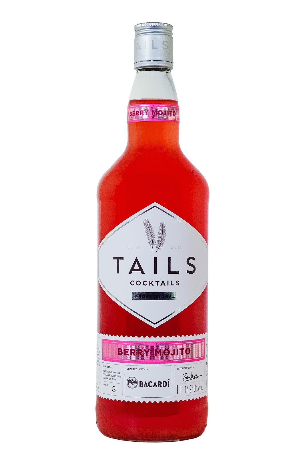 Tails Berry Mojito Cocktail - 1 Liter 14,9% vol