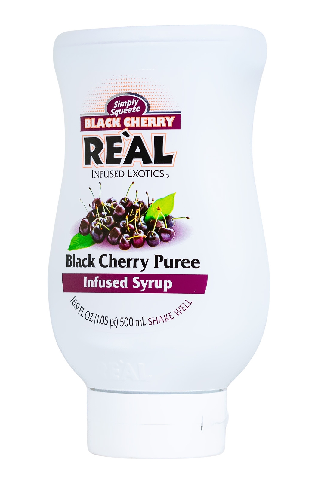 Real Black Cherry Sirup mit Kirschpüree - 0,5L