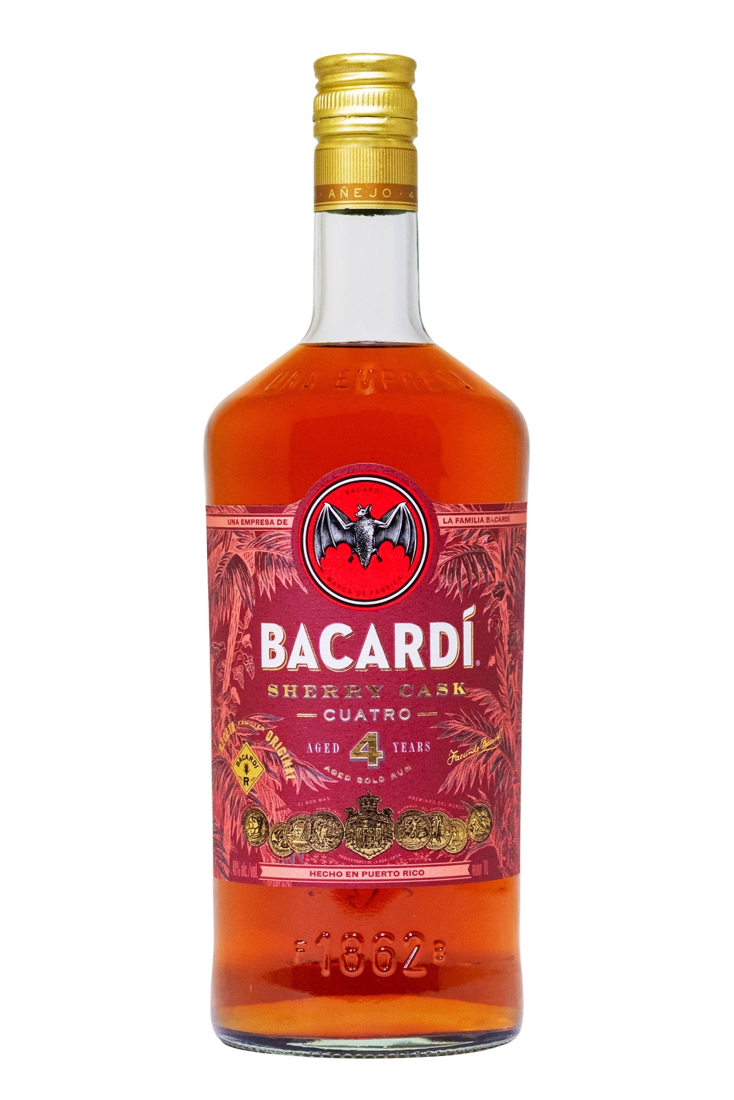 Bacardi Cuatro Sherry Cask - 1 Liter 40% vol