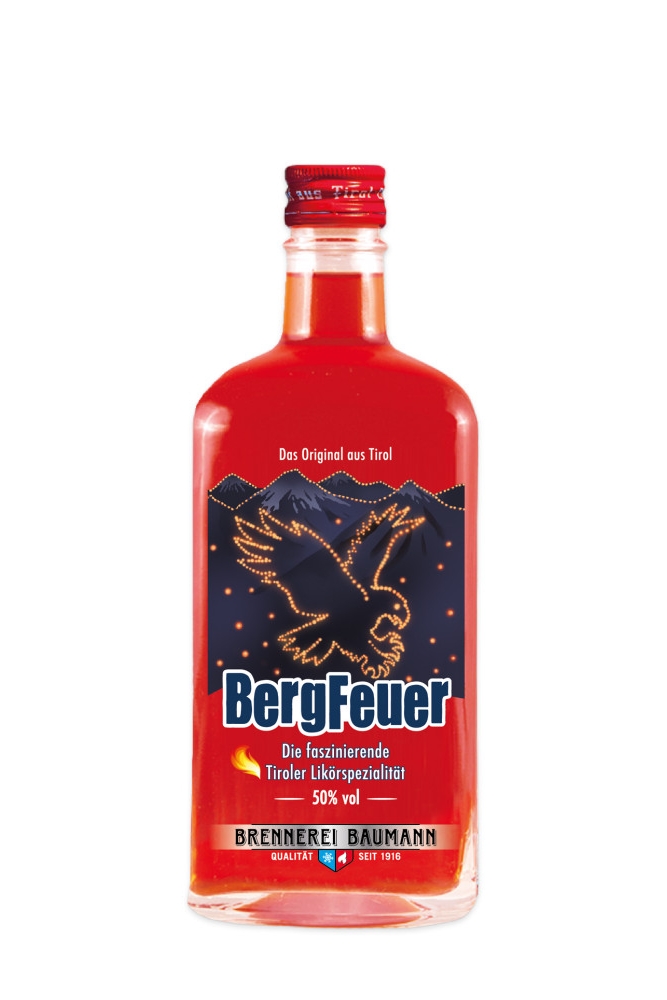 Baumann Tiroler Bergfeuer Likör - 0,5L 50% vol