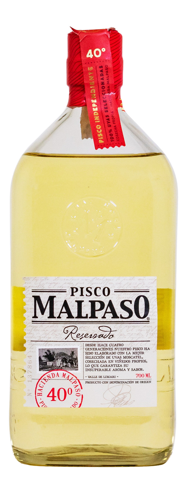 Pisco MalPaso Reservado - 0,7L 40% vol