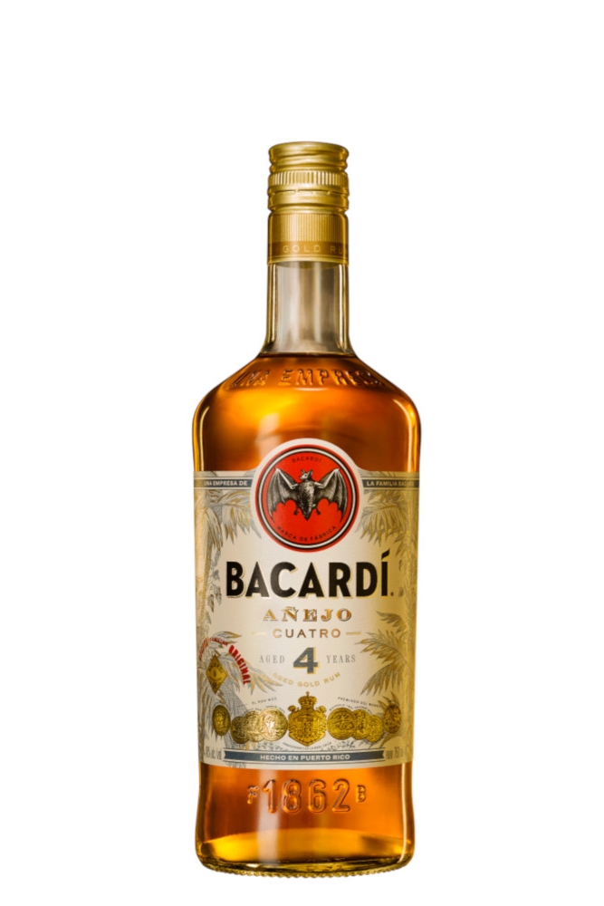 Bacardi Anejo Cuatro 4 Jahre - 1 Liter 40% vol