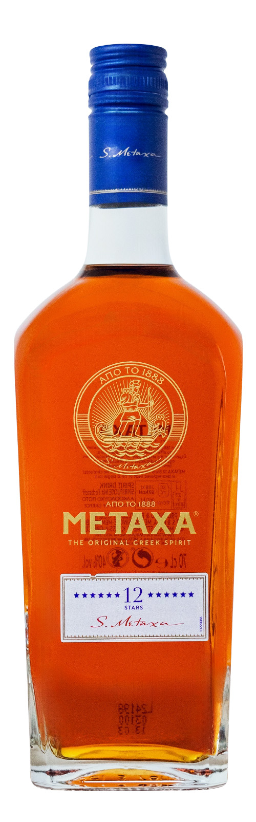 Metaxa 12 Sterne mit Socken - 0,7L 40% vol