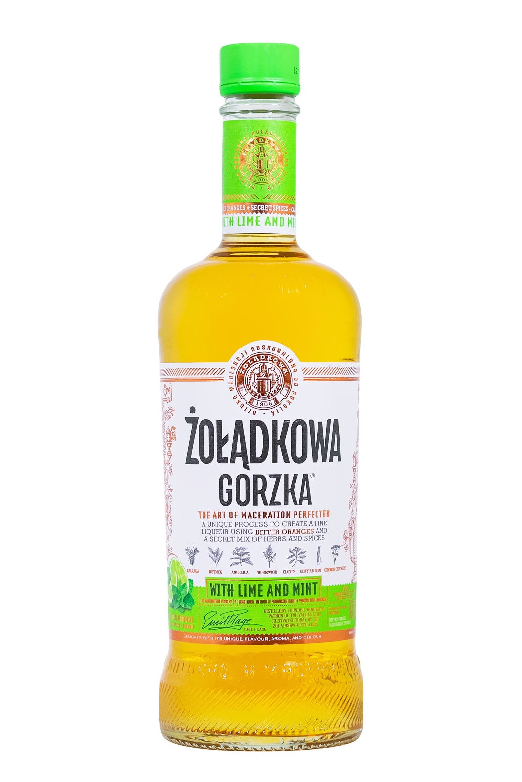 Zoladkowa Gorzka Lime & Mint - 0,5L 28% vol