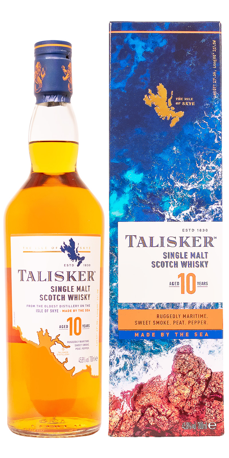 Talisker 10 Jahre Geschenk-Set mit Tasse - 0,7L 45,8% vol