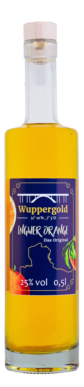 Wuppergold Ingwer Orange - 0,5L 25% vol