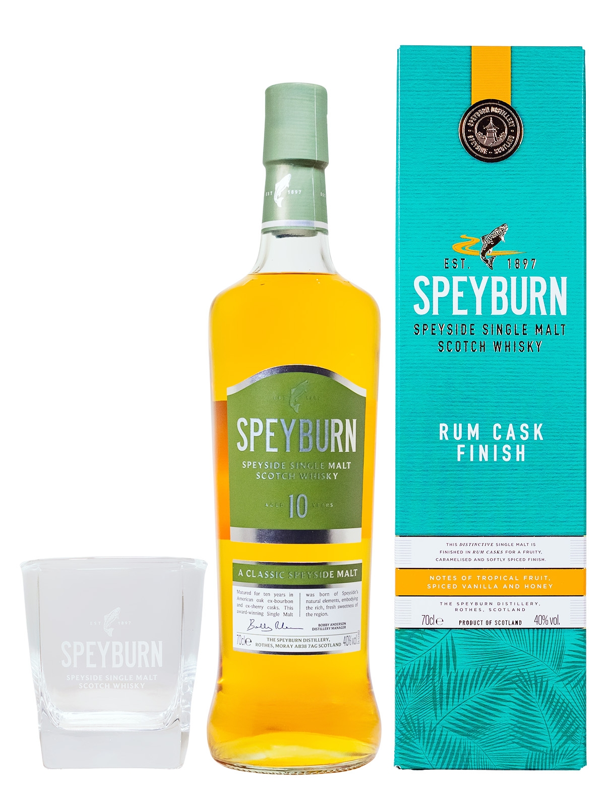 Speyburn 10 Jahre Geschenkset - 0,7L 40% vol